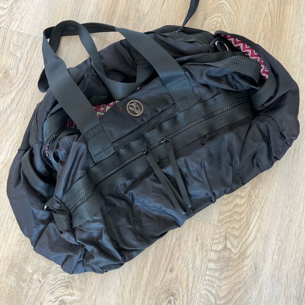 Black Nylon Dance Duffel Bag